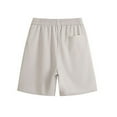 thumbnail image 3 of WREESH Men's Casual Shorts Summer Outdoors Casual Drawstring Printing Sport Short Pants Athletic Shorts Gray, 3 of 5