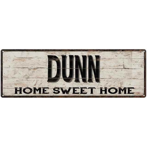 DUNN Rustic Home Sweet Home Sign Gift 8x24 Metal Decor 108240084185