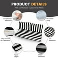 thumbnail image 6 of DTTRA Outdoor Loveseat Cushion Set, 48 x 24 Inch, Water Repellent, 3-Year Fade Resistant, Patio Furniture Cushions with Removable Cover, Ties and Hidden Zipper for Sofa Bench Couch Pads Set, 6 of 8
