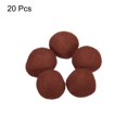 thumbnail image 3 of Wool Felt Balls Beads Woolen Fabric 3cm 30mm Brown for Home Crafts 20Pcs, 3 of 5