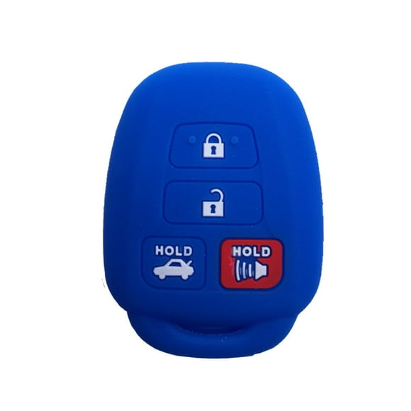 Coolbestda Silicone 4 Buttons Key Fob Remote Cover Case Keyless Jacket Protector Holder for 2016 2017 2018 2019 Toyota Corolla SE Camry SE LE Highlander RAV4 Avalon Venza Sequoia HYQ12BDM
