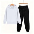 thumbnail image 5 of Two Piece Lounge Sets for Boys Long Sleeve Hooded Pullover Sweatshirt and Jogger Pants with Pockets Matching Sets Fall Winter Outfits, 5 of 10