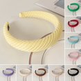 thumbnail image 3 of CSChome Bandeau pour Femmes Style Coréen Rétro Antidérapant Bandeau Large Accessoires pour Cheveux, 3 of 7