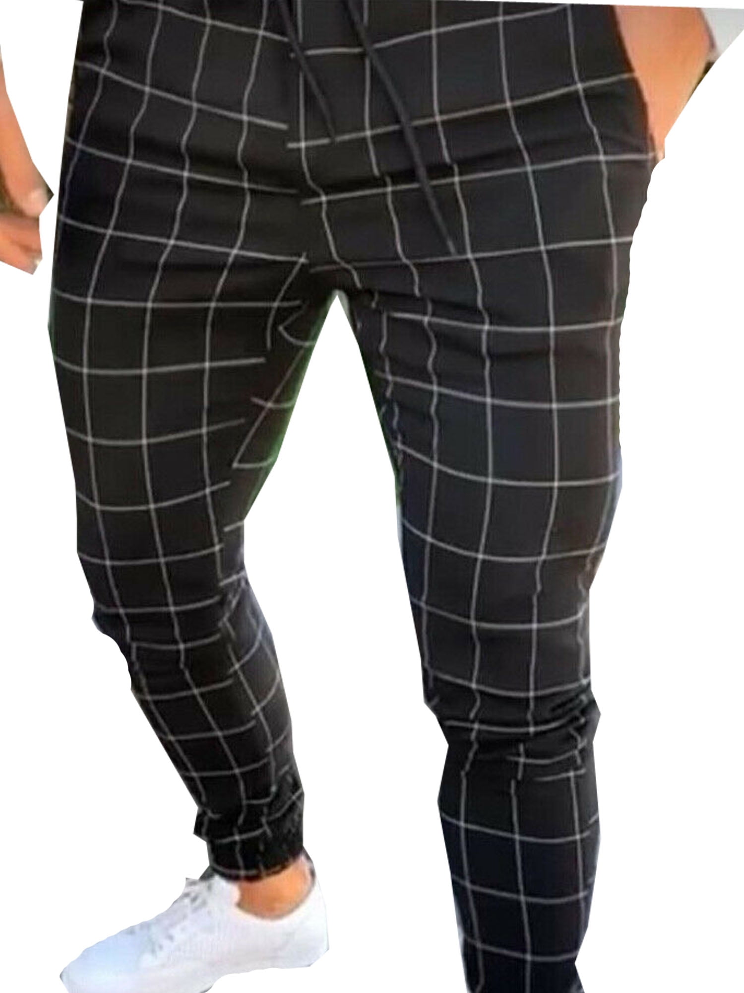 black skinny tracksuit bottoms mens