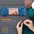 thumbnail image 3 of Xihbxyly Hilo de Crochet Tejido a Mano, Tacto Suave y Aterciopelado, Colores Brillantes, Fácil de Tejer, Perfecto para Suéteres, Gorros, Bufandas, Decoración Del Hogar, Regalos, Juego de 2 Ovillos, I, 3 of 5