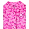 thumbnail image 4 of Barbie Fleece Pajama Coverall and Sleep Mask PJs Set Logo Little Kid to Big Kid, 4 of 5