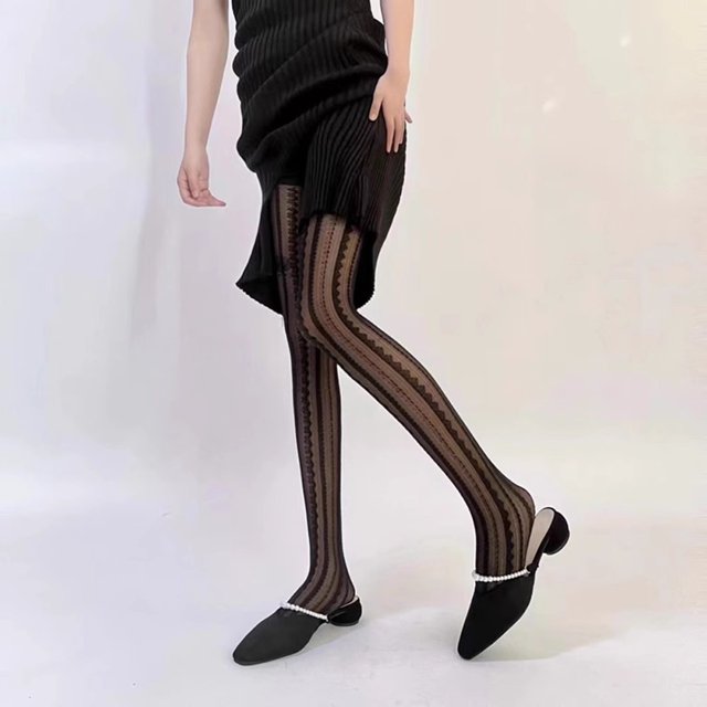 Medias finas estilo universitario jk de verano Pantalones lolita lolita para mujer y discoteca ultrafina de seda negra