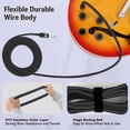 thumbnail image 2 of EASTROCK 20-Feet Guitar Cable, 1/4" TS Instrument Cable with Anti-Kink Design, Dual Straight Connectors for Electric Guitar, Bass, Keyboard, Amp (Black), 2 of 6