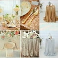 thumbnail image 2 of Morttic Rose Gold 31.5’’ Sequin Tablecloth Runners Glitter Wedding Party Round Table Cloth Table Linens Christmas Birthday Party Decor, 2 of 7