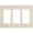 White, variant on Leviton 80411-NW 3-Gang Decora GFCI Rocker Switch Wall Plate, Standard Size Cover, Unbreakable Nylon, Device Mount, White