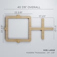 thumbnail image 2 of Ekena Millwork 40 7/8"W x 23 3/8"H x 3/8"T Large Carlisle Decorative Fretwork Wood Wall Panels, Red Oak, 2 of 6