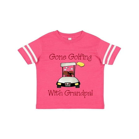 

Inktastic Gone Golfing with Grandpa Gift Toddler Boy Girl T-Shirt