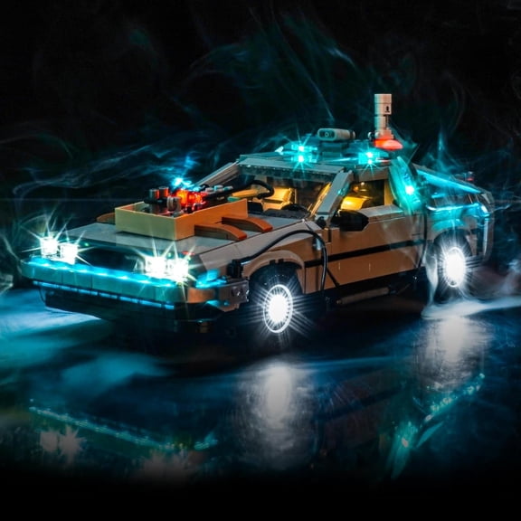Light kit for Lego - 10300 Back to The Future Time Machine - No Model Only Light, LED Lighting Accessories Compatible with Lego 10300 Icons (Standard Version)