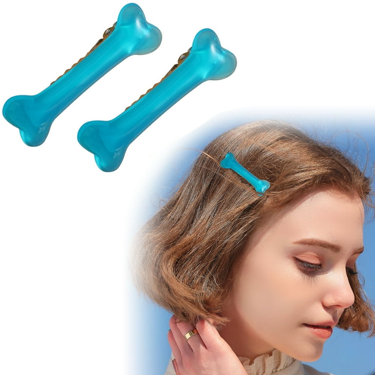 NIUREDLTD Multi Color Dog Bone Hair Clips Artificial Dog Bone Hair Clips Christmas Party Women S And Girls Hair Accessories