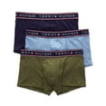 thumbnail image 1 of Men's Tommy Hilfiger 09T3351 Essentials Cotton Stretch Trunks - 3 Pack (Olivine L), 1 of 3
