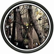 TREE CAMO Wall Clock hunter print military disguise army redneck gag gift