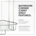 thumbnail image 3 of ToiletTree Products Stainless Steel Shower Caddy, Standing Floor Corner Shower Stand, 3 of 7