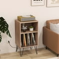 thumbnail image 2 of Record Player Stand with Charging Station for Living Room Bedroom, 2 of 10