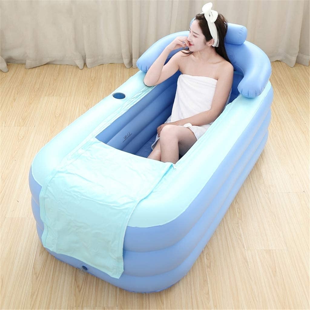 Fashion Adult Inflatable Bath Tub, Portable Health Care Tub ,63.0x33.1x25.2inch Super Large PVC