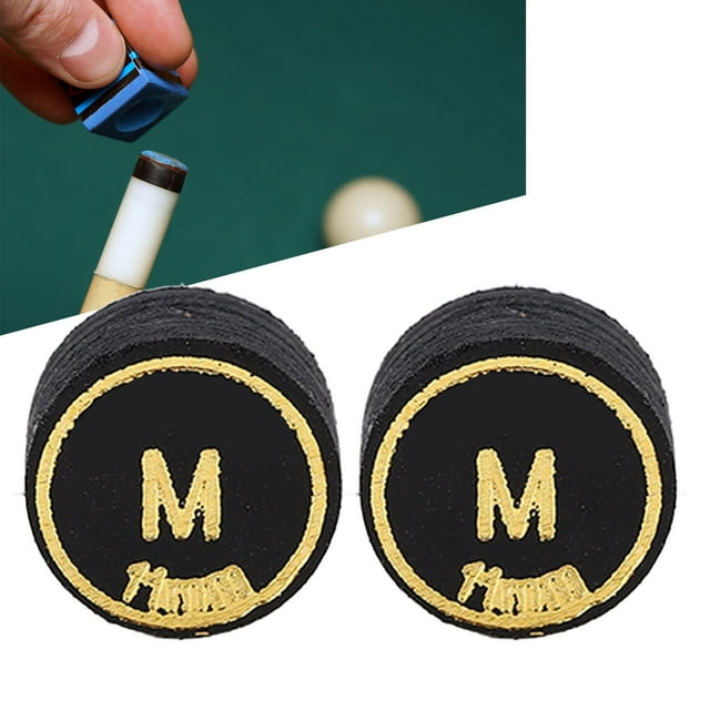 6PCS Conseils de Queue de Billard, PU Multi-Couches Conseils de Queue de Billard de Remplacement pour le Billard