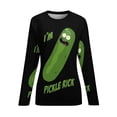 thumbnail image 6 of Rick And Morty Women’s Pajama Top 3D Digital Print Sleepwear Trendy Crewneck Pullovers Long Sleeve Shirts XS, 6 of 8