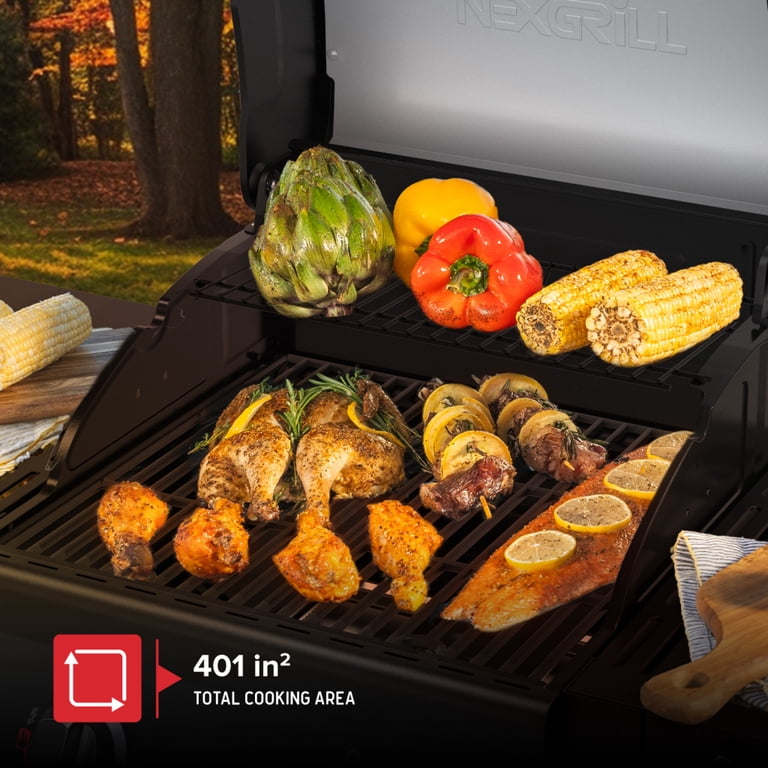 Nexgrill Deluxe バーベキューコンロ Nexgrill Deluxe 2-Burner Gas Grill with 401 SQ In Grate, 28000