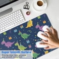 thumbnail image 4 of Long Mouse Pads for Desk,DarkBlue Cartoon Dinosaurs PartyElements Desk Mats on Top Of Desks, Desk Mouse Pad Extra Large with 3mm Non-Slip Base and Stitched Edge for Gaming,Work,Home 31.5"x15.7", 4 of 5