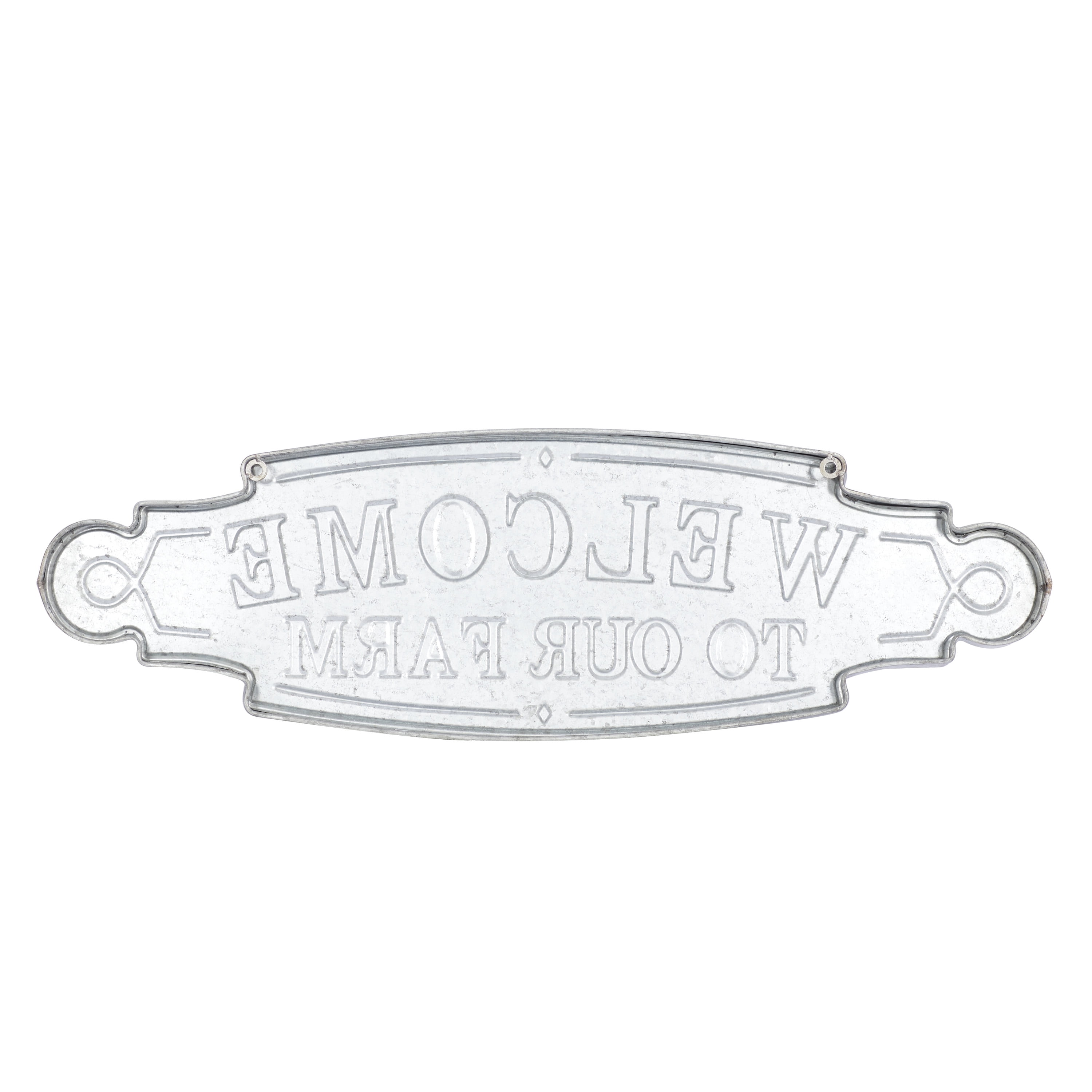DecMode Indoor Brown Metal Farmhouse Sign Wall Decor