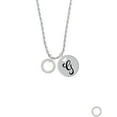 thumbnail image 2 of Delight Jewelry Silvertone John 3:16 Eternity Ring Silvertone Script Initial Disc - G - Charm Necklace, 20"+3", 2 of 4