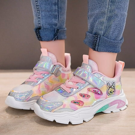 

Cathalem Little Kid Girl Shoes Toddler Kids Big Kids Walking Sports Shoes Lightweight Breathable Girls Shoes Size 3 Youth Pink 12 Years