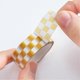 thumbnail image 5 of 1 Roll Washi Tape Sticky Adhesive Clear Print Removable Fade-resistant Scrapbooking Washi Checkerboard Pattern Paper Tape for Kids, 5 of 5