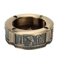 thumbnail image 1 of Ashtray Zinc Alloy Retro Egyptian Pharaoh Pattern Living Room Decoration Craft GiftCopper, 1 of 12