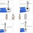 thumbnail image 2 of Llave de extensión acodada, juego de llaves de extensión acodadas, llave dinamométrica multifuncional con adaptadores de accionamiento para herramientas de trabajo en espacios reducidos, 2 of 5