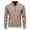Khaki, variant on Lindreshi Cardigan Sweaters for Women Men's Fashion Zipper Sweater Cardigan Stand up Collar Knitted Long Sleeved