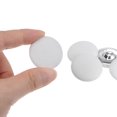 thumbnail image 4 of Uxcell 20pcs 44L Fabric Cloth Covered Button 28mm Metal Shank Round Sewing Buttons for Suits Dress Blouses, White, 4 of 5