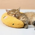 thumbnail image 3 of Little Pillow For Cats, Ultra Soft Pet Calming Toy Half Donut Cuddler Cat Cute Cozy Pillow Machine Washable, 3 of 5