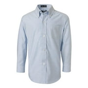 French Toast School Uniform Boys Button Down Long Sleeve Oxford Dress Shirt, 34123 Light blue / 5
