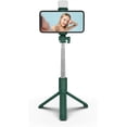 thumbnail image 3 of KOMI Selfie Stick Tripod with Fill Light, 40 inch Extendable and Portable Stable Selfie Stick Tripod with Wireless Remote Compatible with All Cellphones for Selfies, Live Streaming, Video, Green, 3 of 9