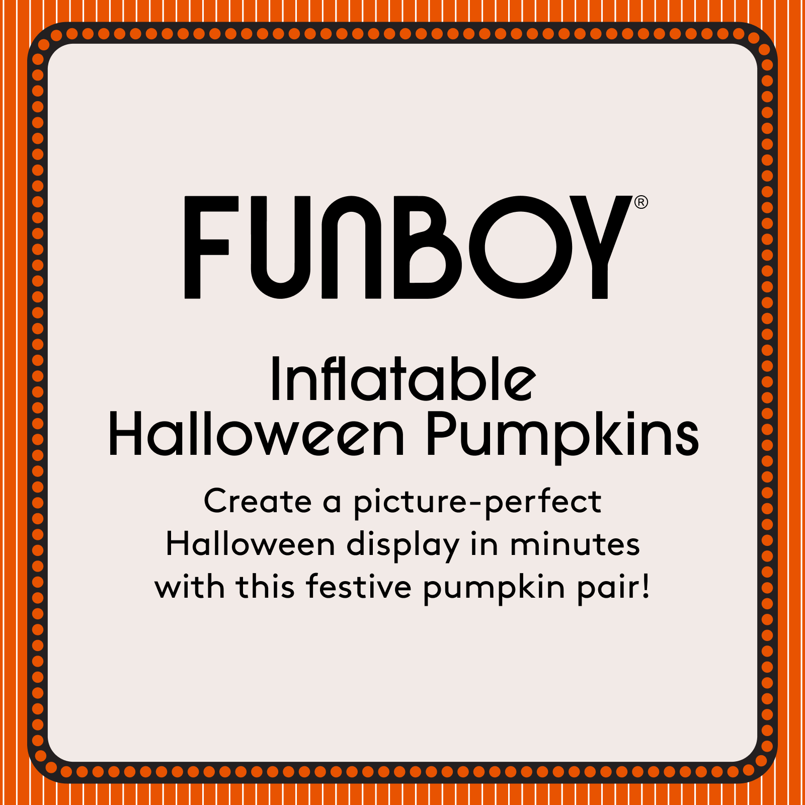 FUNBOY Inflatable Pumpkin Halloween Decorations, 2-Pack photo 3