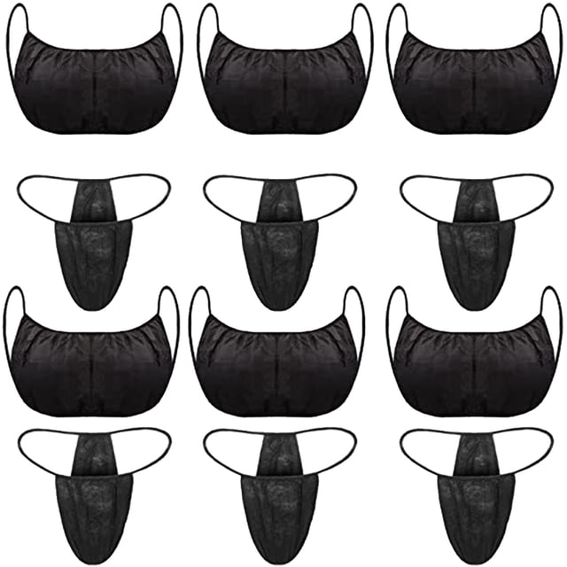 Spa Top Ropa interior Bra Bragas 25 juegos Transpirable Desechable G-Strings