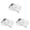 White 3 Packs, variant on Rectangular Metal Tin With Window For Beads Storage Universal Packaging Container