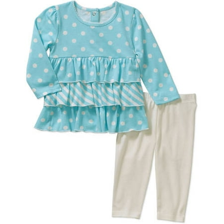 Newborn Baby Girls' Knit Tunic and Leggings Outfit Set