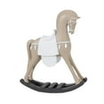 thumbnail image 5 of Rocking Horse Statue Decorative Figurine Sculpture Resin Material for Living Room Desktop Decor, 5 of 9