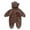 Brown, variant on Vedolay Baby Bodysuits Romper Bodysuit Jumpsuit Leopard Headband Outfits Clothes Set Khaki,90