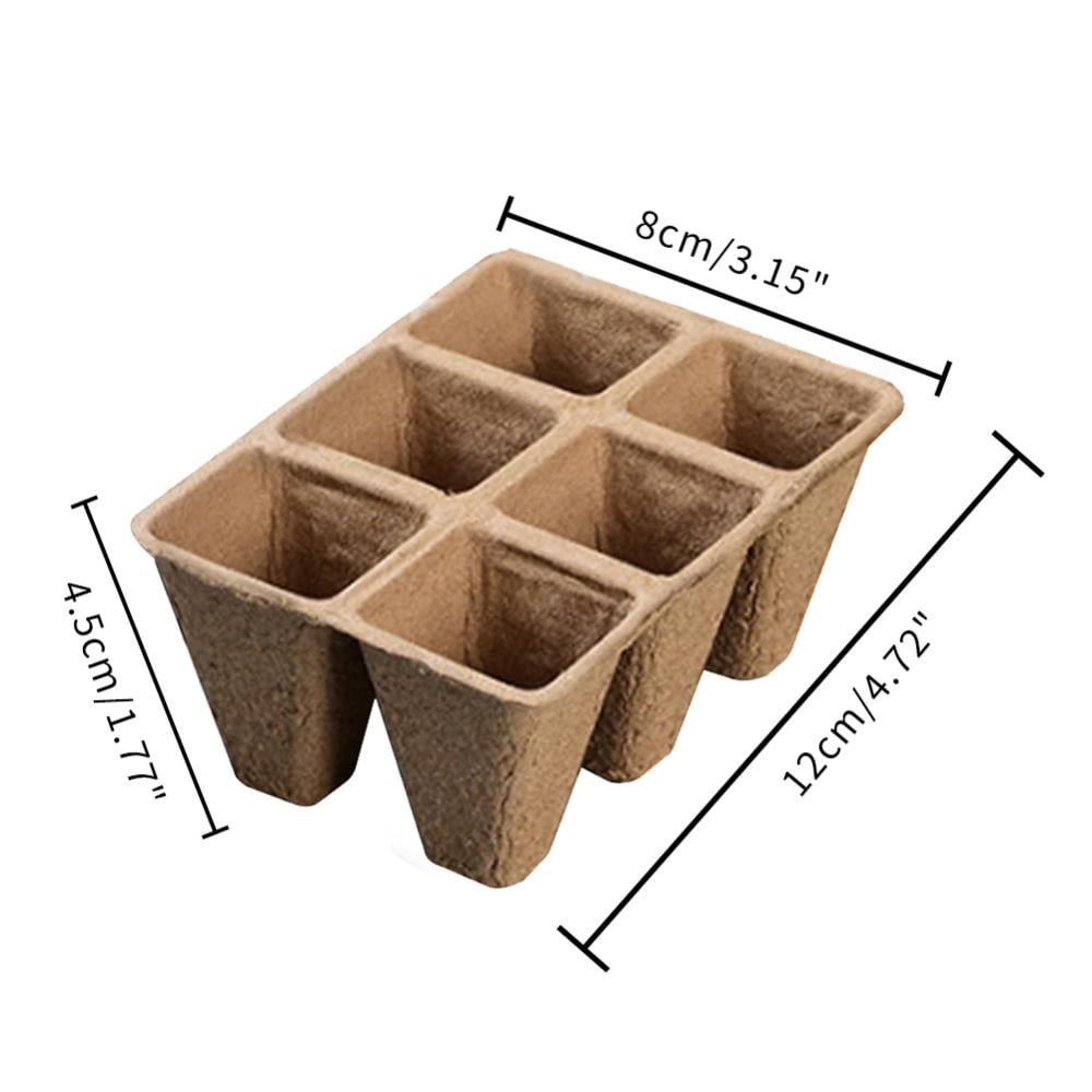 Seed Starter Tray kit,Peat Pots for Vegetable & Flower, Biodegradable Seedling Pots Germination Trays