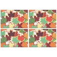 thumbnail image 1 of Fall Orange Maple Leaves Placemats Set Of 4 Thanksgiving Harvest Fall Autumn Anti-slip Dining Table Mats 12 X 18 Inch Fall Table Mats for Kitchen Dining Table Mats, 1 of 5