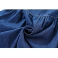 thumbnail image 4 of LittleSpring Toddler Girls Jean Dress Casual Summer Denim Sundress Cotton Ruffled Button Light Blue 2T, 4 of 7
