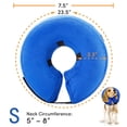 thumbnail image 4 of PaiPaitek Protective Inflatable Collar for Dogs and Cats-Soft Pet Recovery Collar Does Not Block Vision E-Collar,Blow Up Dog Collar(Small(5"-8"), Blue), 4 of 8