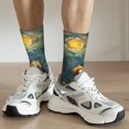 thumbnail image 6 of Bingfone Compression Socks for Women and Men Long Socks for Running Athletic Cycling Nurse- Whimsical Starry Night Scene, 6 of 6