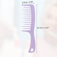 thumbnail image 2 of 1 Pc Women Comfortable Wide Tooth Comb for Curly Thick Wavy Wet Hair Purple PP, 2 of 6